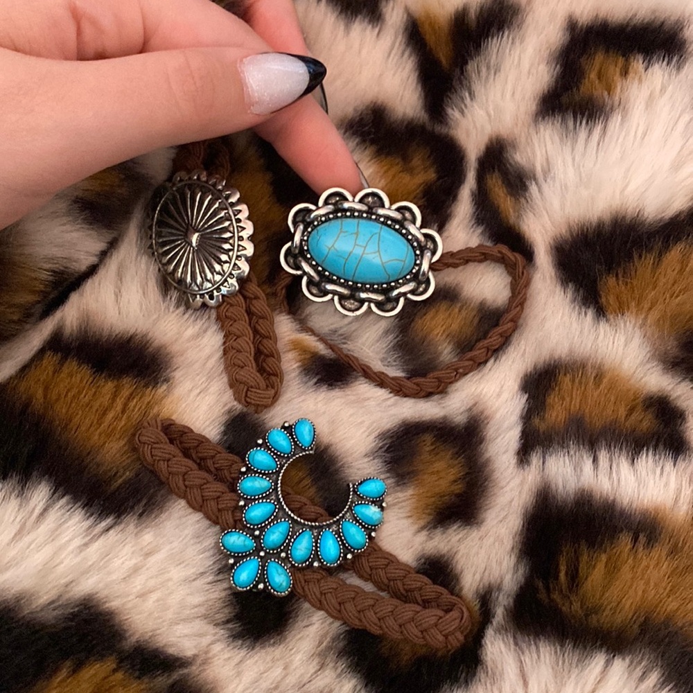 Cute western hair ties